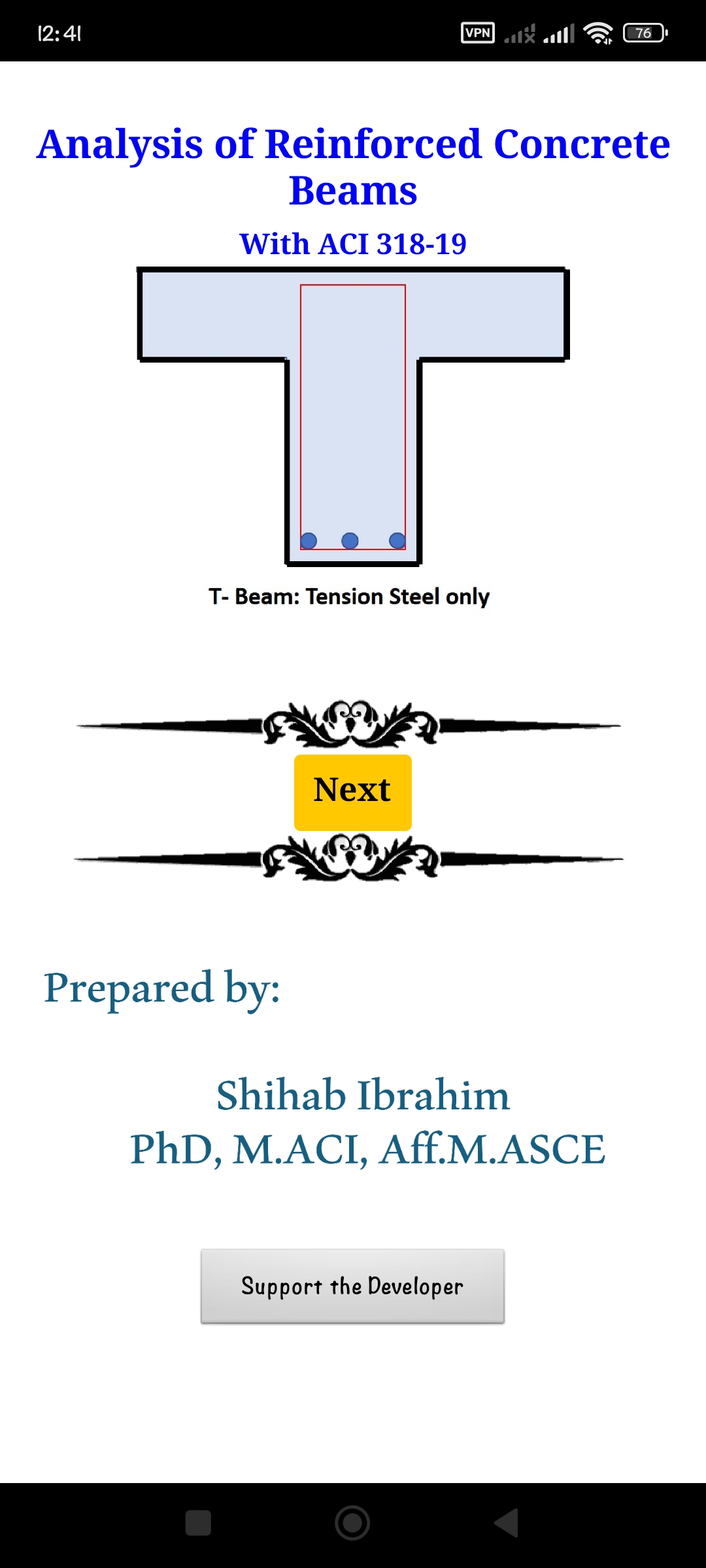 RC beam analysis 2