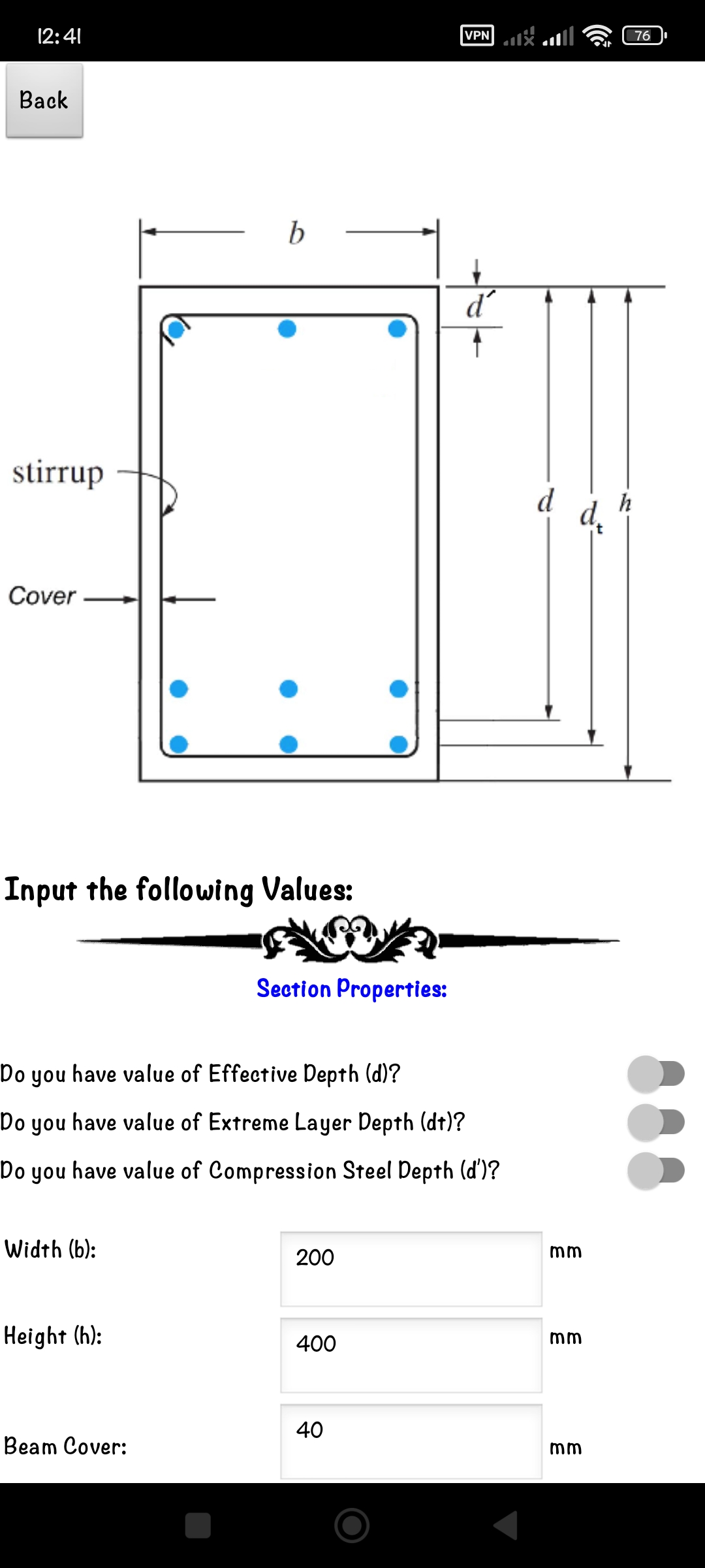 RC beam analysis 5