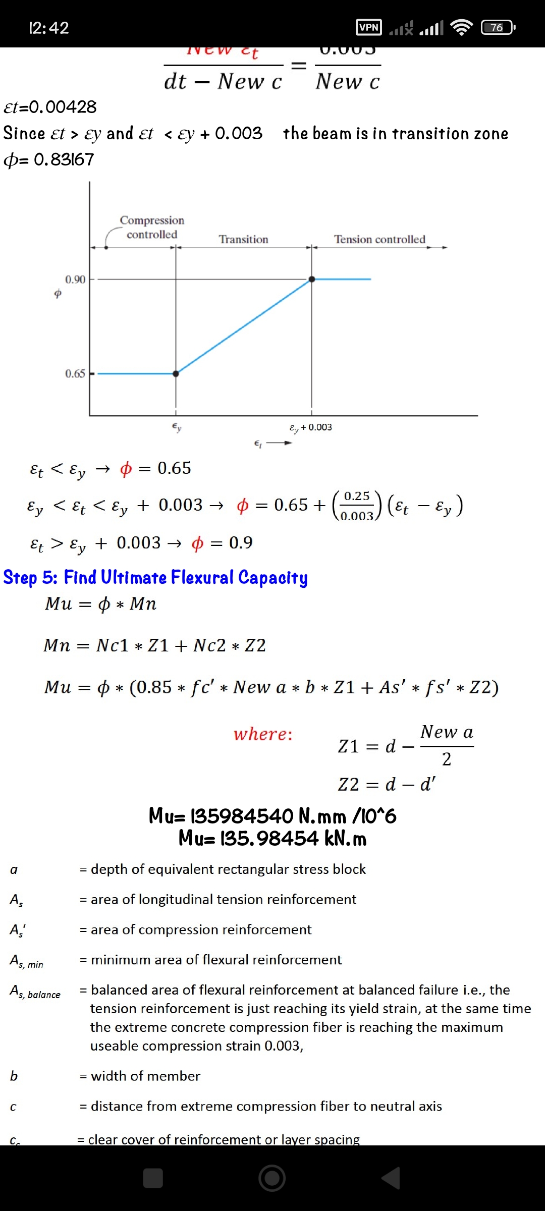 RC beam analysis 16