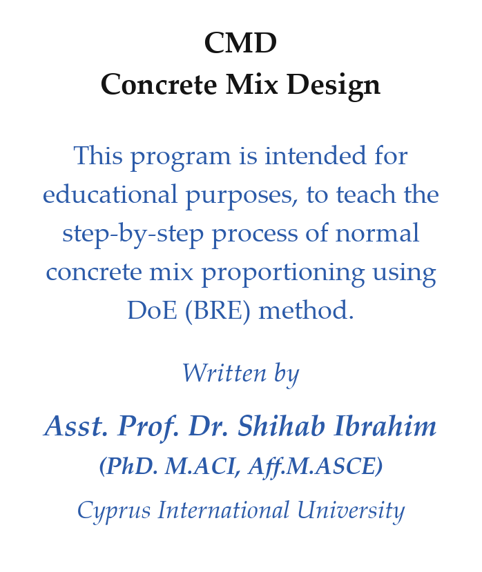 Concrete Mix Design Header